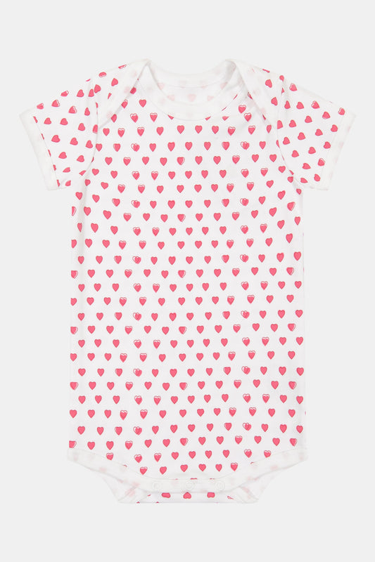 Infant Hearts Short Sleeve Onesie view 1
