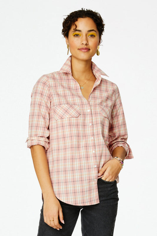 Pink Plaid Guy Shirt view 1