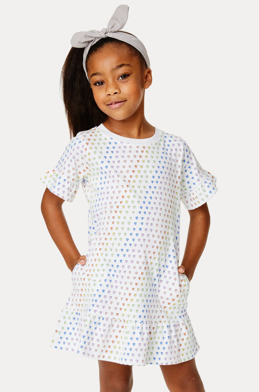 Girls Disco Hearts Esme Dress view 1