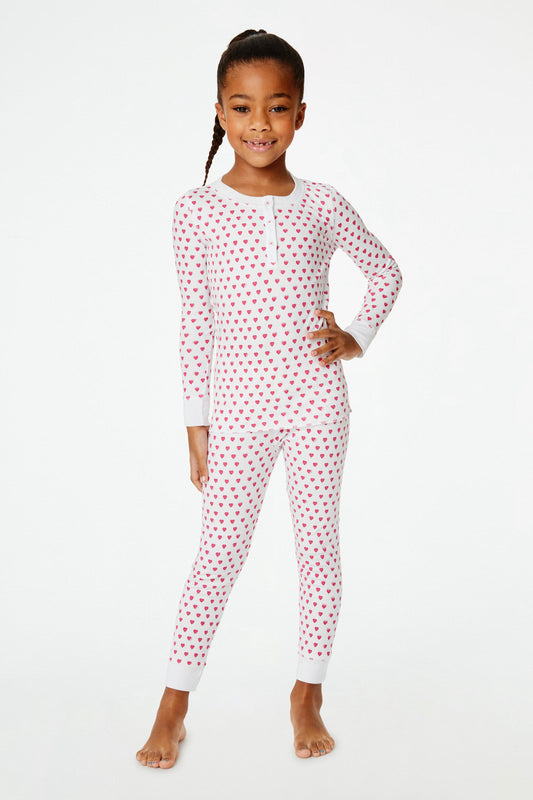 Kids Hearts Pajamas view 1