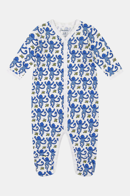 Infant Monkey Footie Pajamas view 1