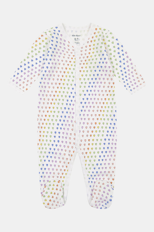 Infant Disco Hearts Footie Pajamas view 1