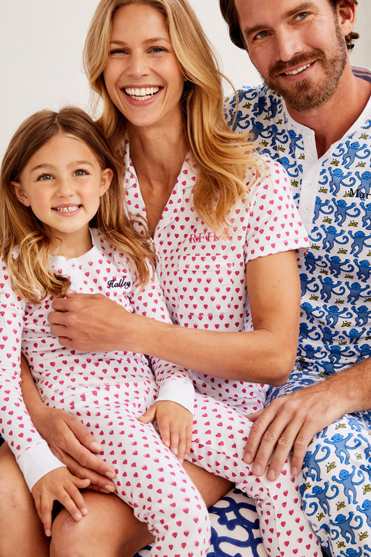 Personalized Kids Hearts Pajamas view 2