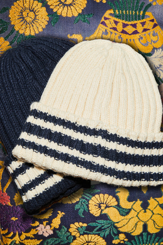 Stripe Fold Over Beanie view 2