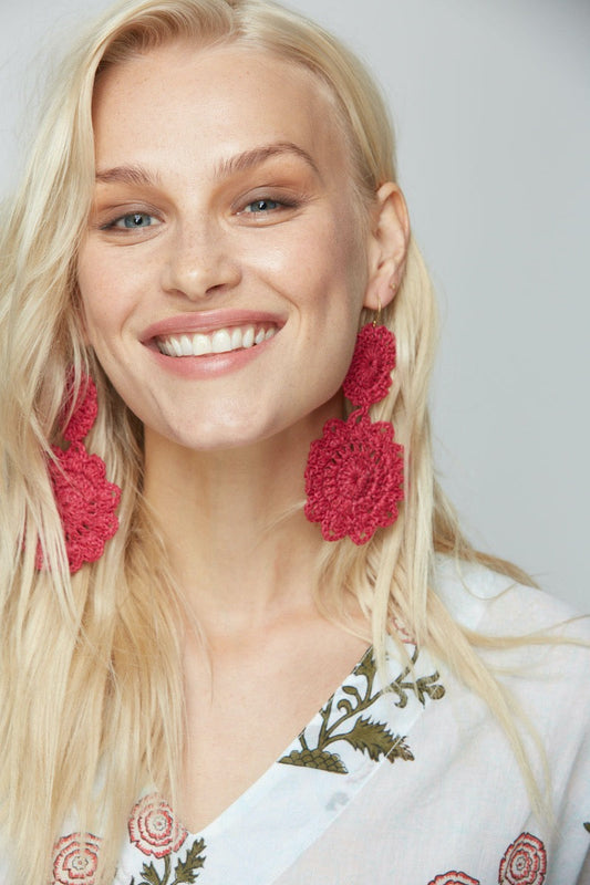 Macrame Earrings view 2