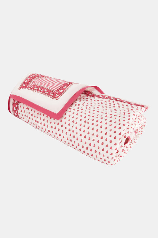 Hearts Baby Quilt view 1