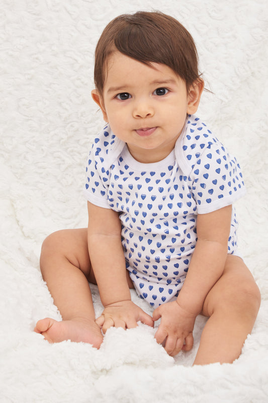 Infant Hearts Short Sleeve Onesie view 2