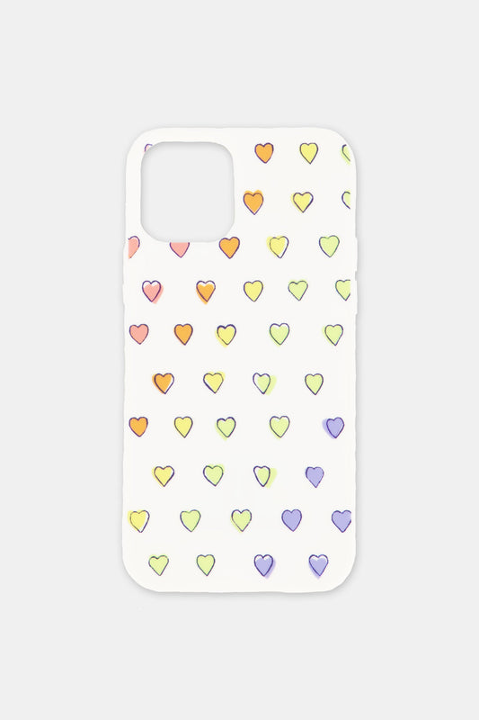 Disco Hearts iPhone Case view 1