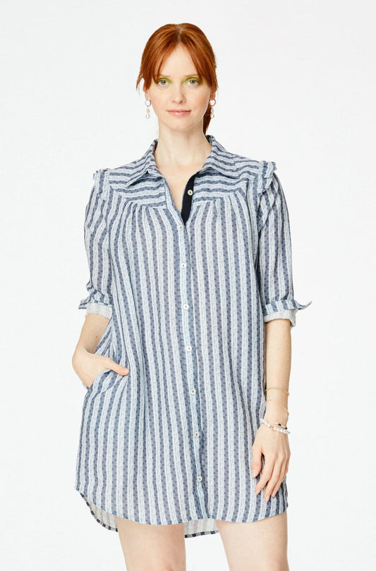 Lace Stripe Darya Dress view 1