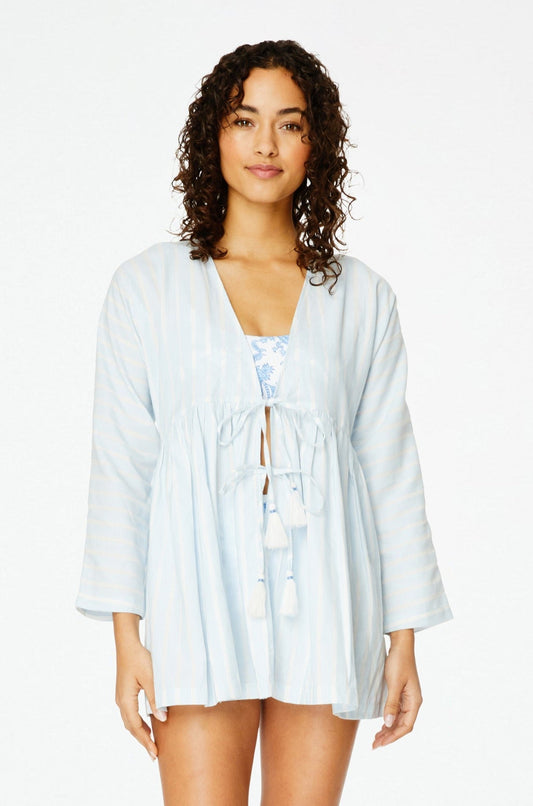 Marseille Stripe Yael Cover Up view 1