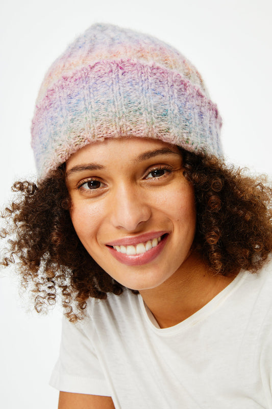 Ombre Fold Over Beanie view 1