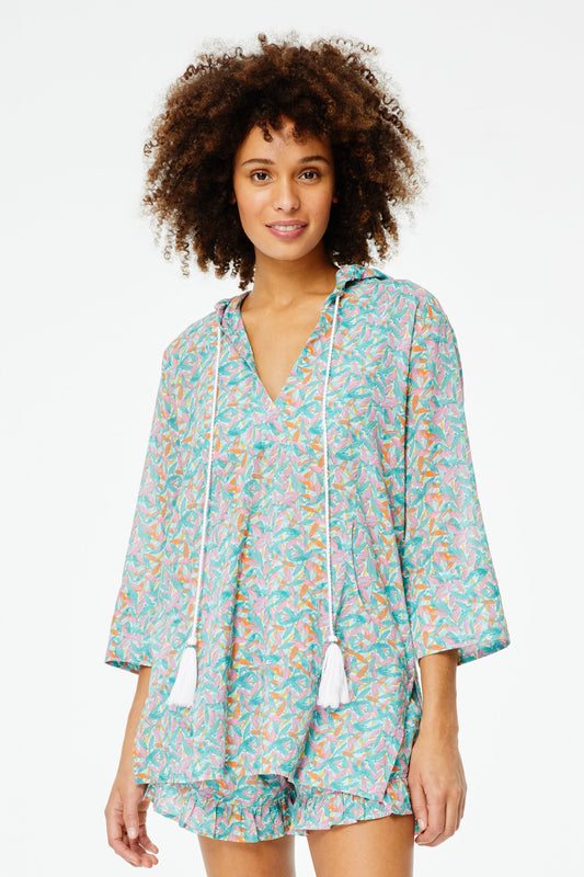 Peri Lao Hooded Kurta view 1