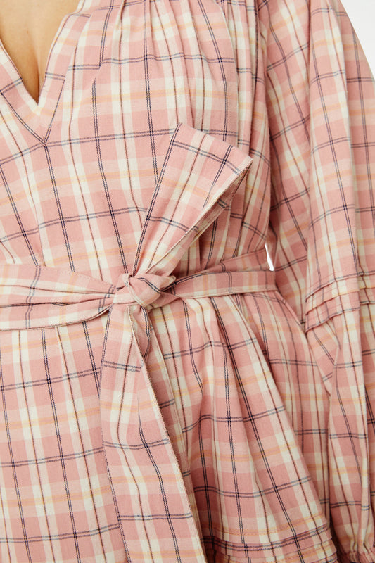 Pink Plaid Nydia Dress view 2