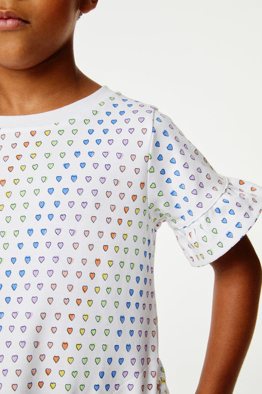 Girls Disco Hearts Esme Dress view 2