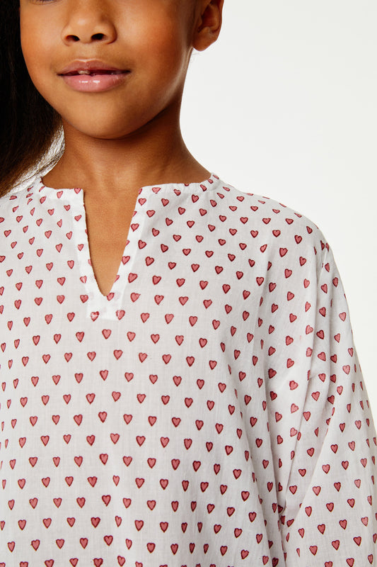 Kids Hearts Kurta view 2