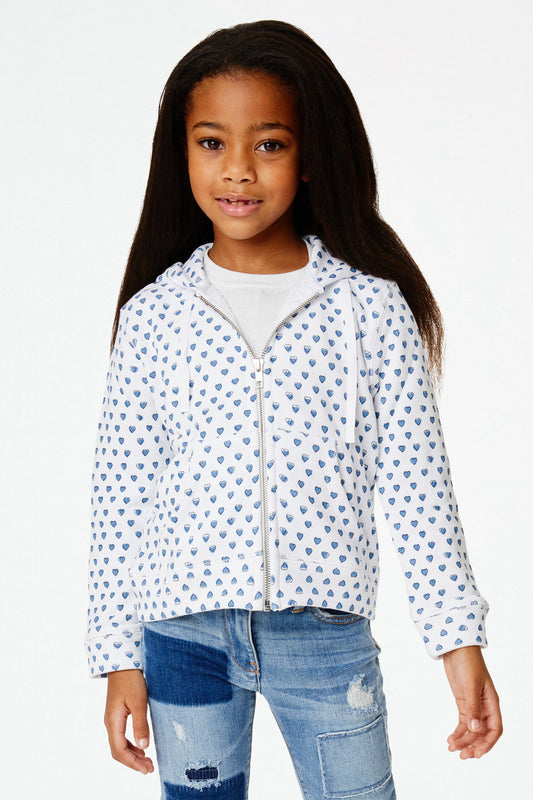 Kids Hearts Harley Hoodie view 1