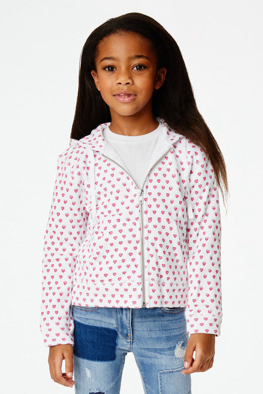 Kids Hearts Harley Hoodie view 1