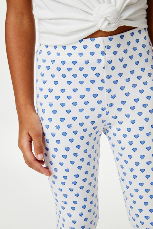 Kids Hearts Leggings view 2