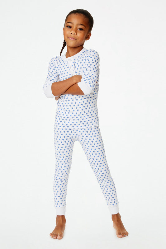 Personalized Kids Hearts Pajamas view 1