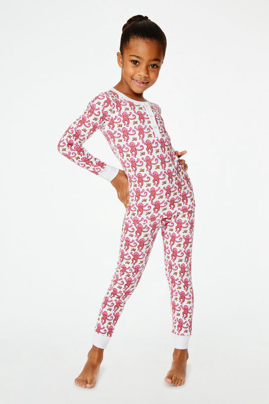 Personalized Kids Monkey Pajamas view 1