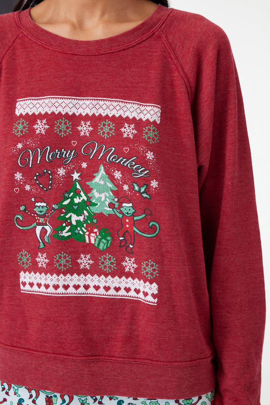 Roller Rabbit Merry Monkey Sweatshirt view 2