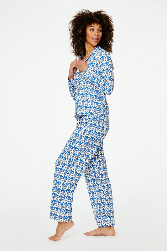 Monkey Long Sleeve Polo Pajamas view 1